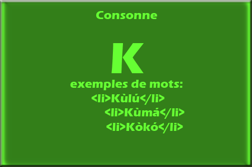 consonne K